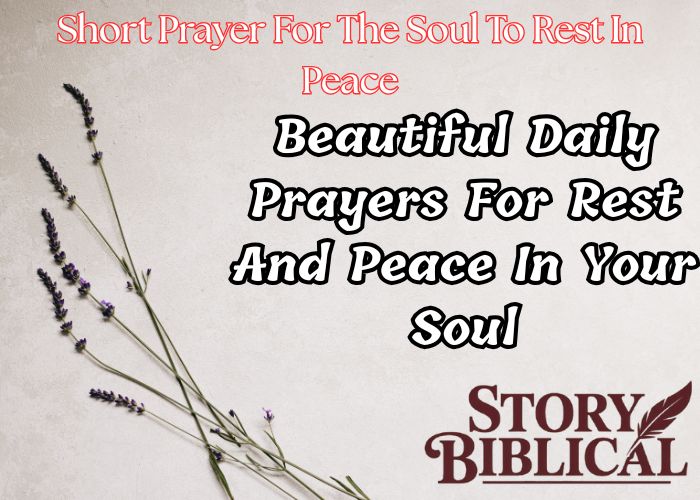 short prayer for the soul to rest in peace