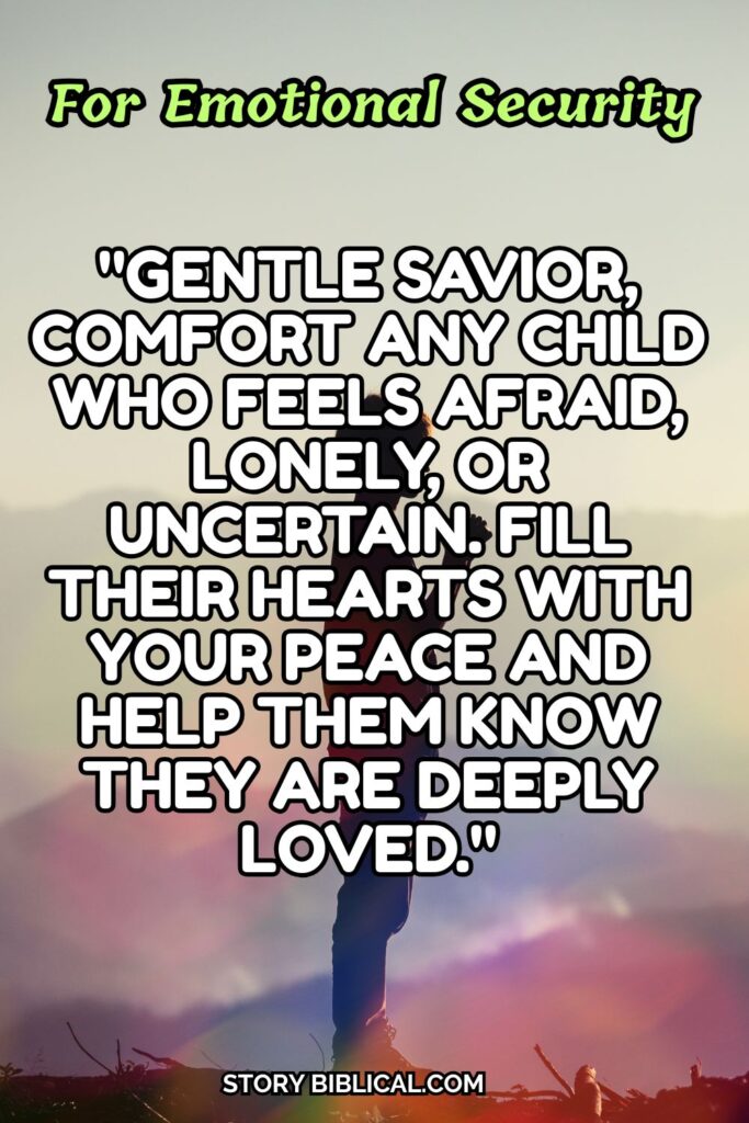 For Emotional Security