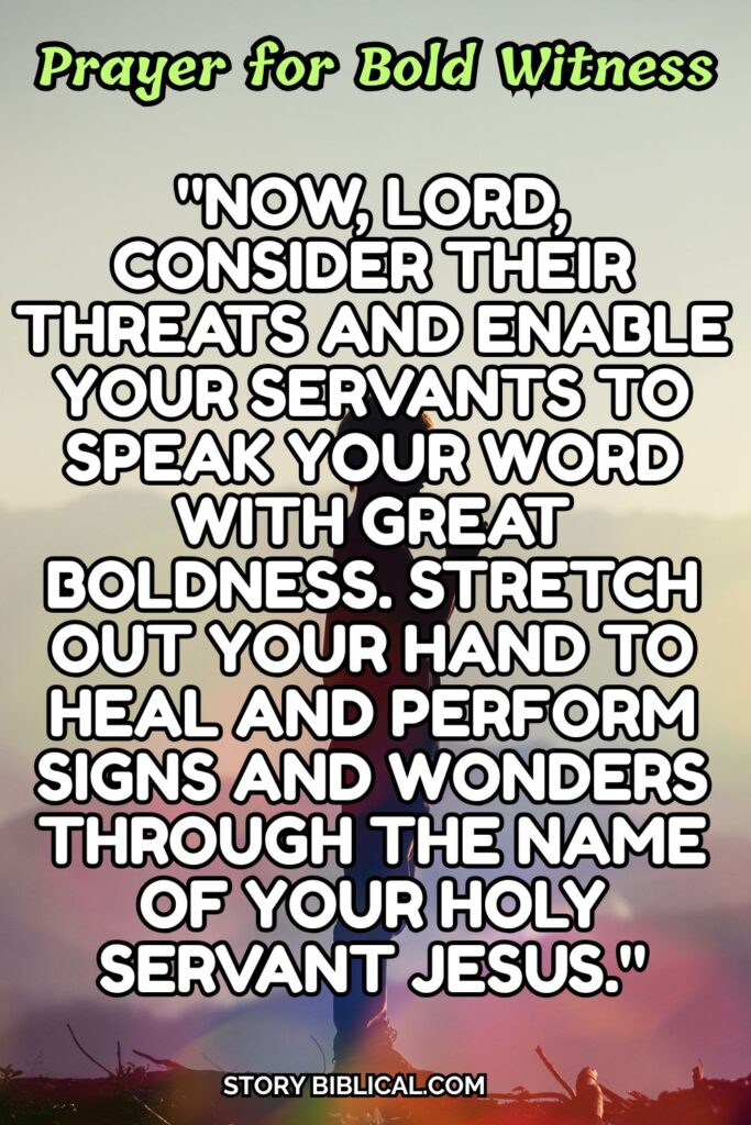 Prayer for Bold Witness