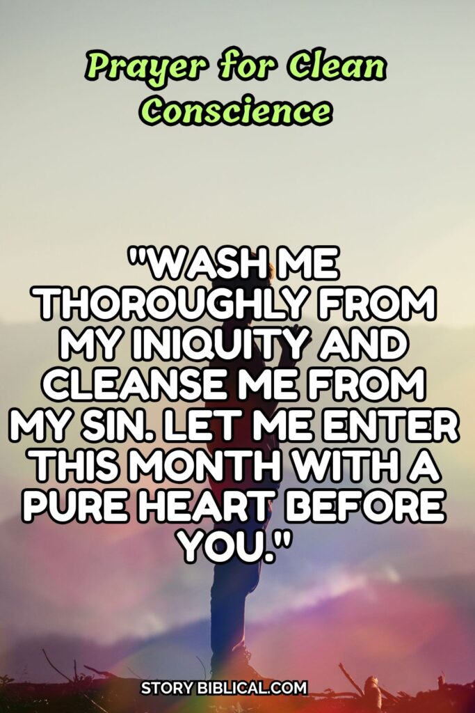 Prayer for Clean Conscience