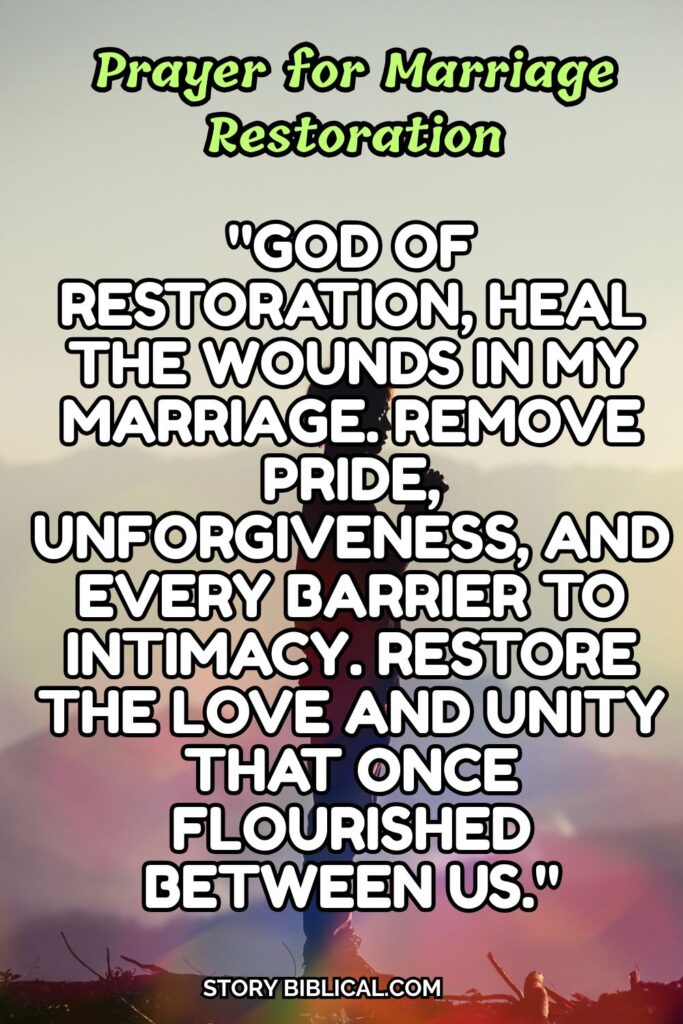 Prayer for Marriage Restoration
