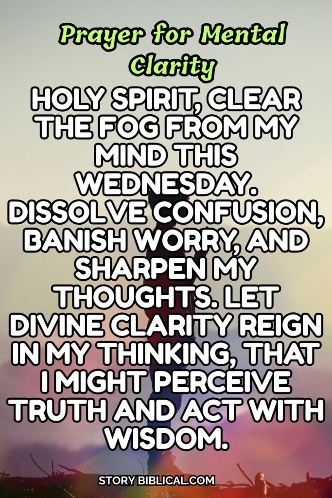Prayer for Mental Clarity