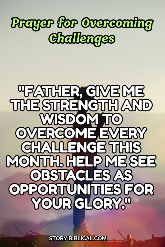 Prayer for Overcoming Challenges