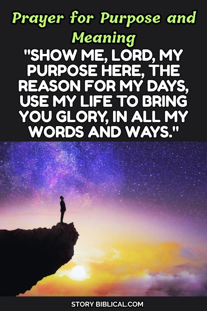 Prayer for Purpose and Meaning