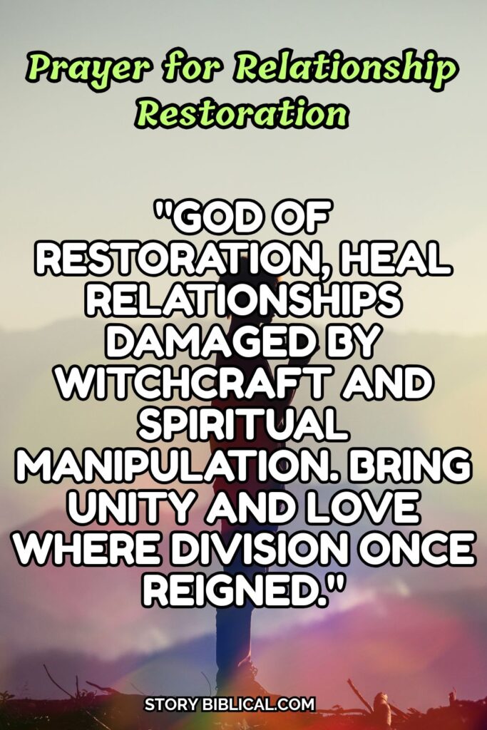 Prayer for Relationship Restoration