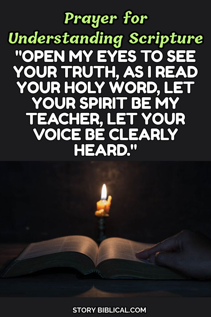 Prayer for Understanding Scripture