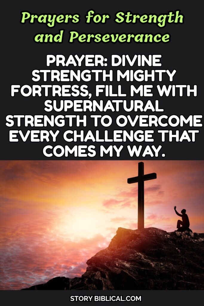 Prayers for Strength and Perseverance