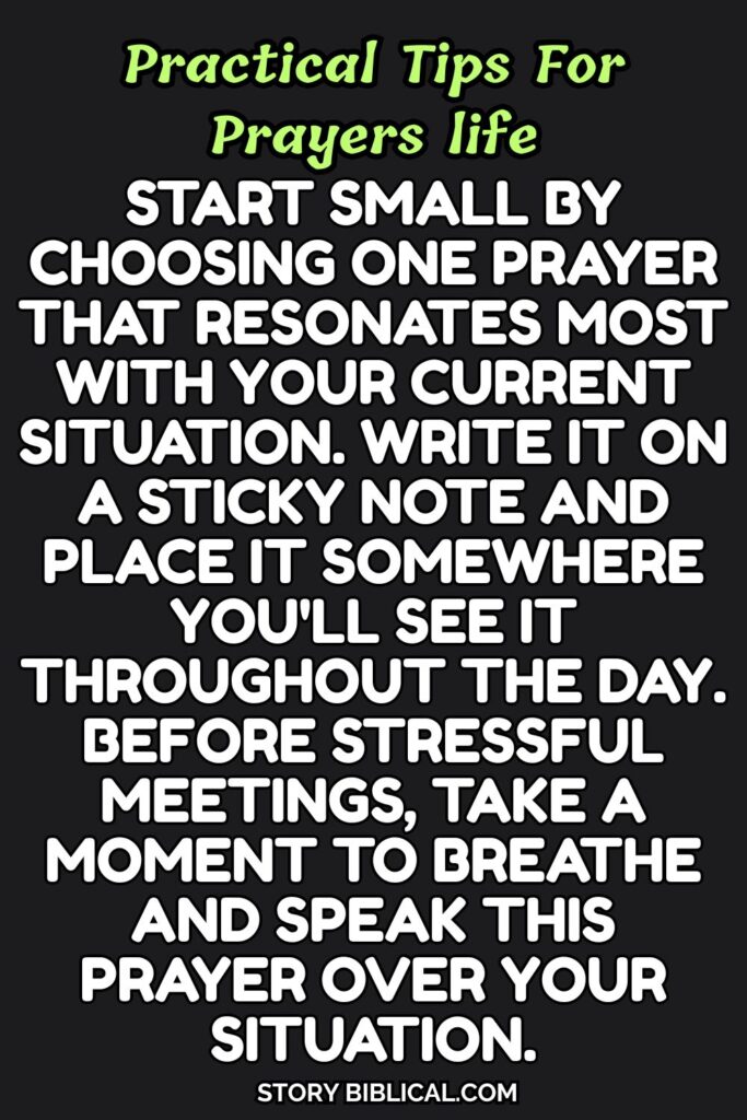 prayers for stress

