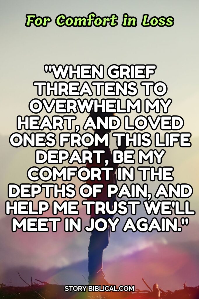 For Comfort in Loss