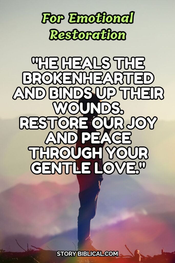For Emotional Restoration