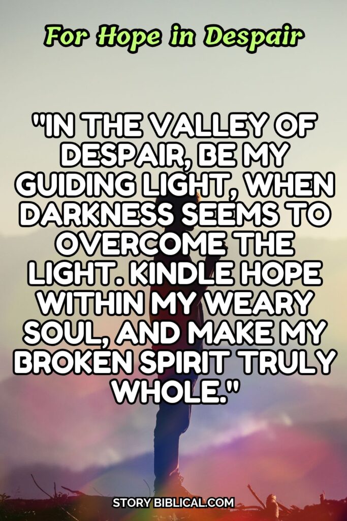 For Hope in Despair