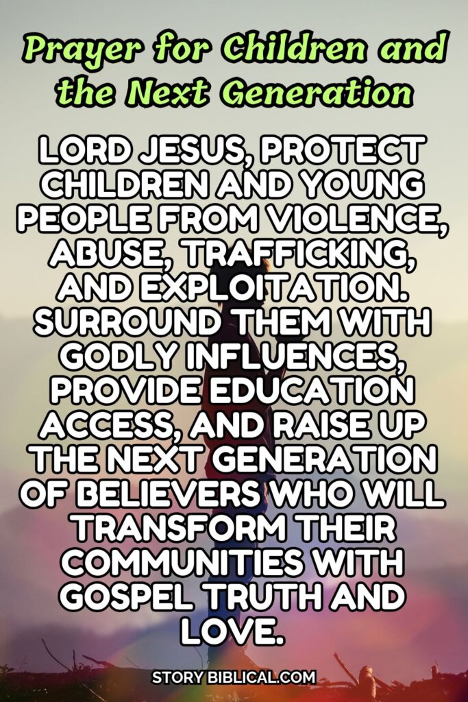 Prayer for Children and the Next Generation