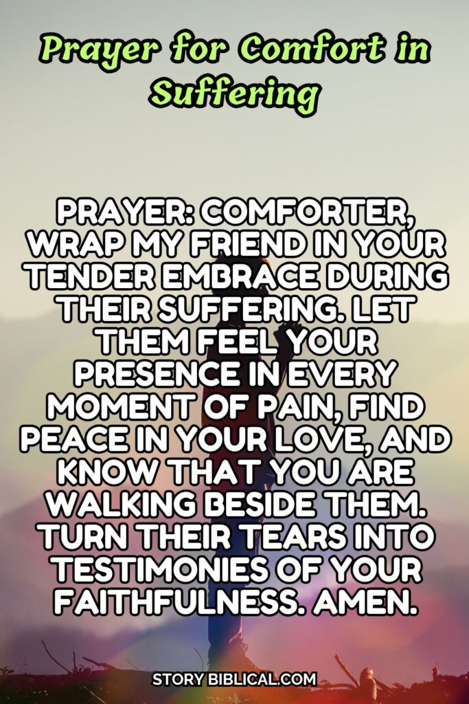 Prayer for Comfort in Suffering