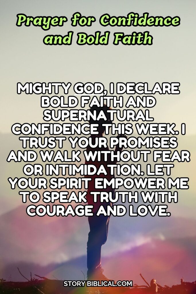 Prayer for Confidence and Bold Faith