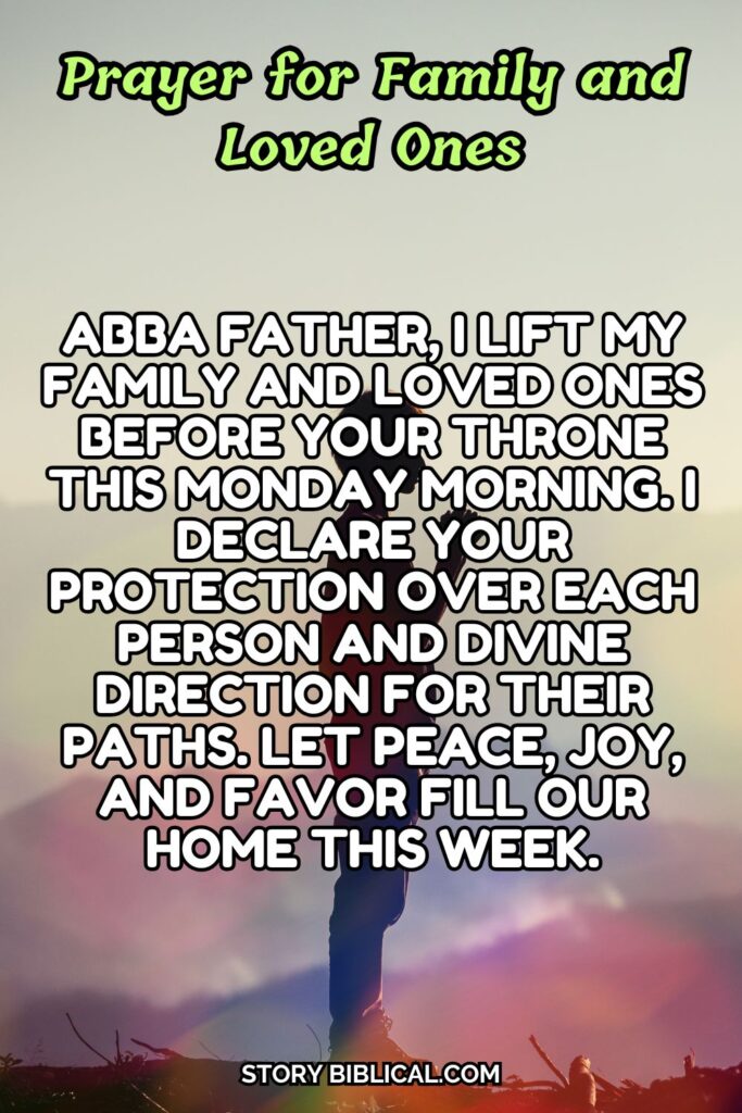 Prayer for Family and Loved Ones
