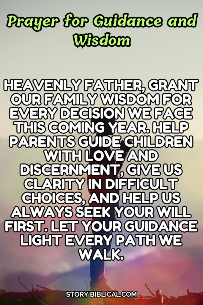 Prayer for Guidance and Wisdom