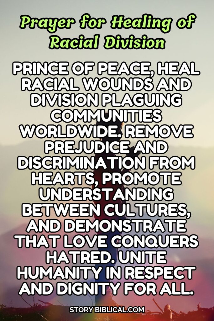 Prayer for Healing of Racial Division
