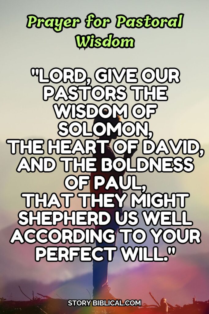 Prayer for Pastoral Wisdom