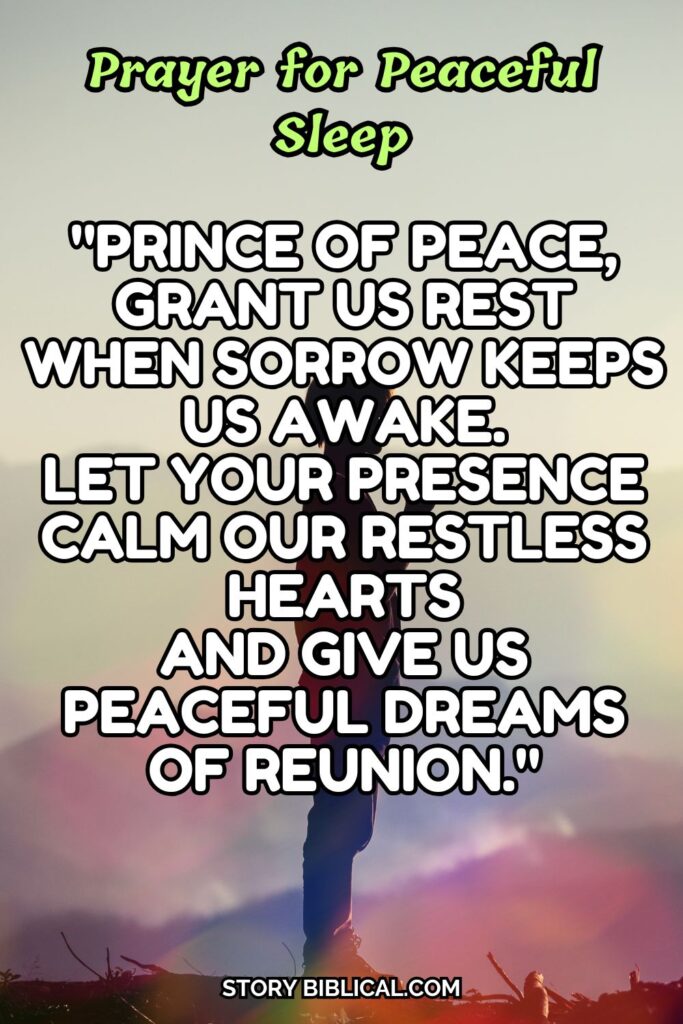 Prayer for Peaceful Sleep