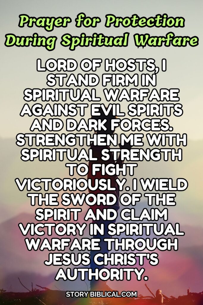 Prayer for Protection During Spiritual Warfare