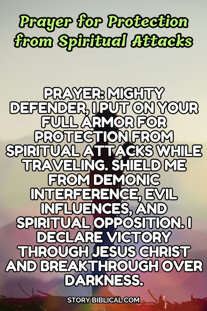 Prayer for Protection from Spiritual Attacks