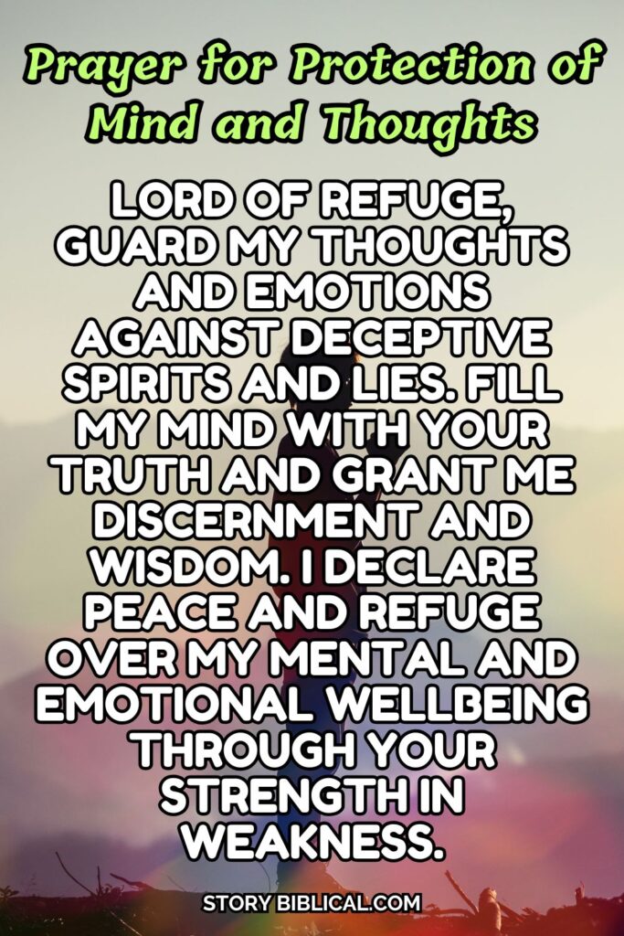 Prayer for Protection of Mind and Thoughts