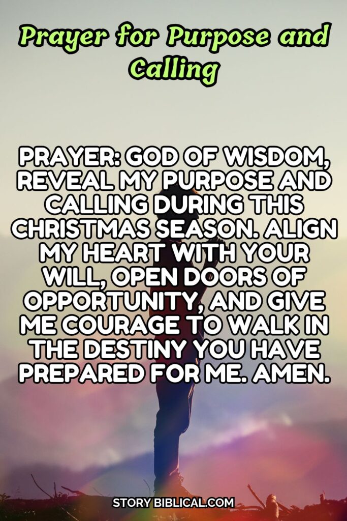 Prayer for Purpose and Calling