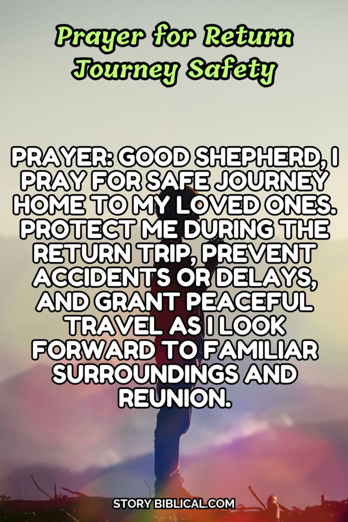 Prayer for Return Journey Safety