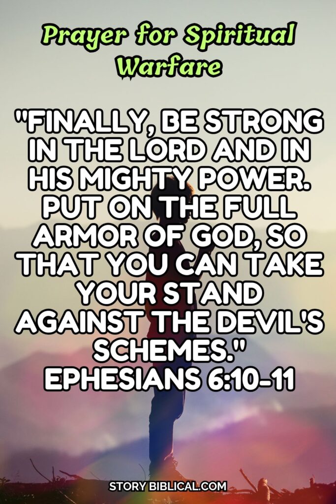 Prayer for Spiritual Warfare