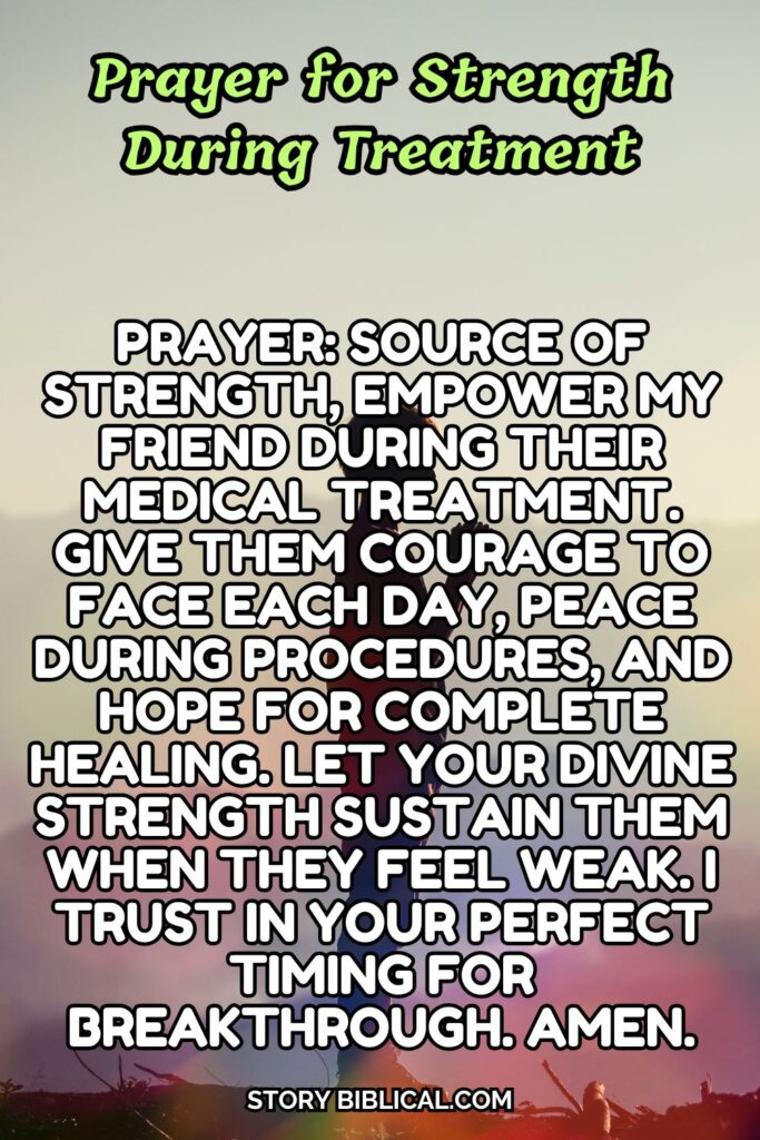 Prayer for Strength During Treatment