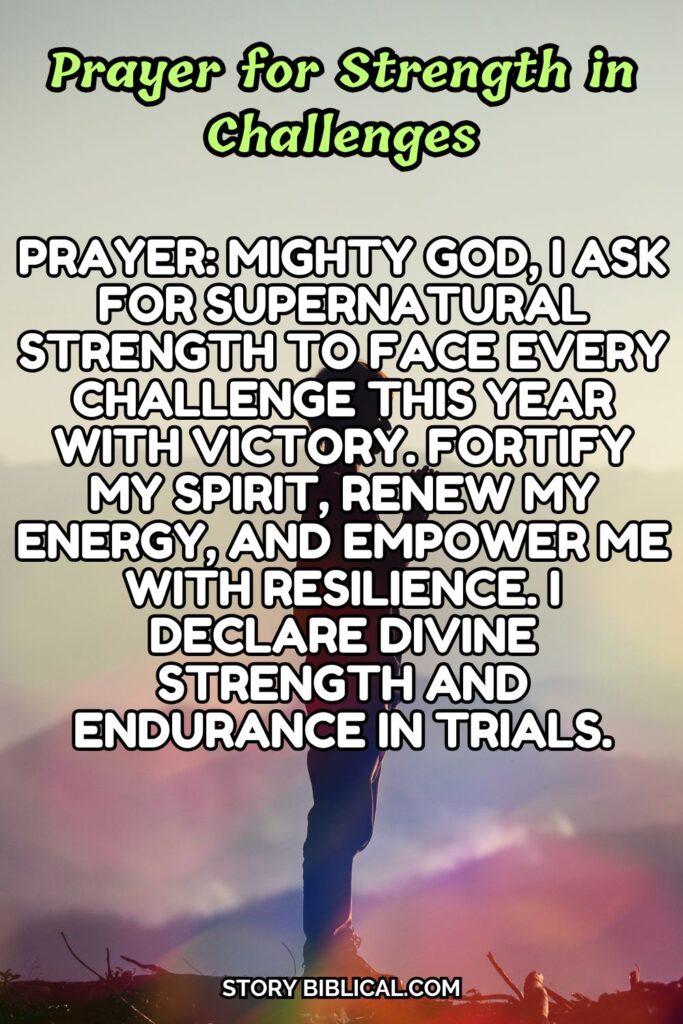 Prayer for Strength in Challenges