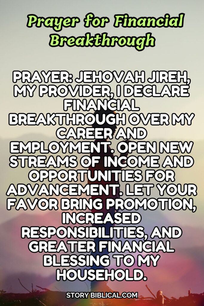  Prayer for Financial Breakthrough
