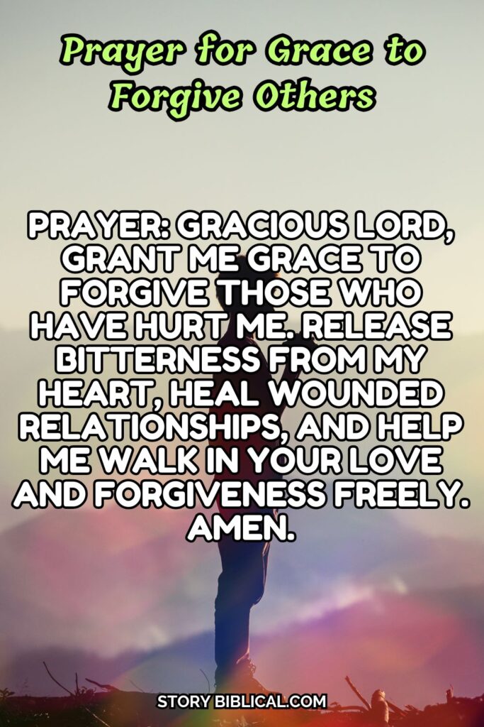 Prayer for Grace to Forgive Others