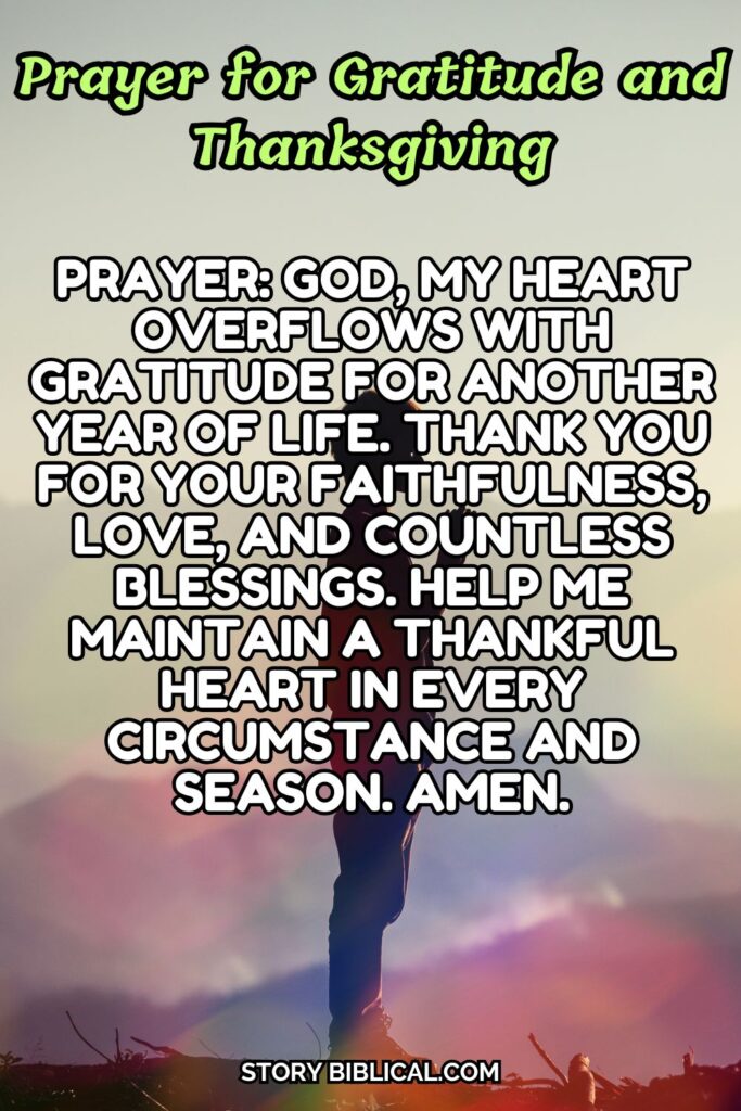 Prayer for Gratitude and Thanksgiving