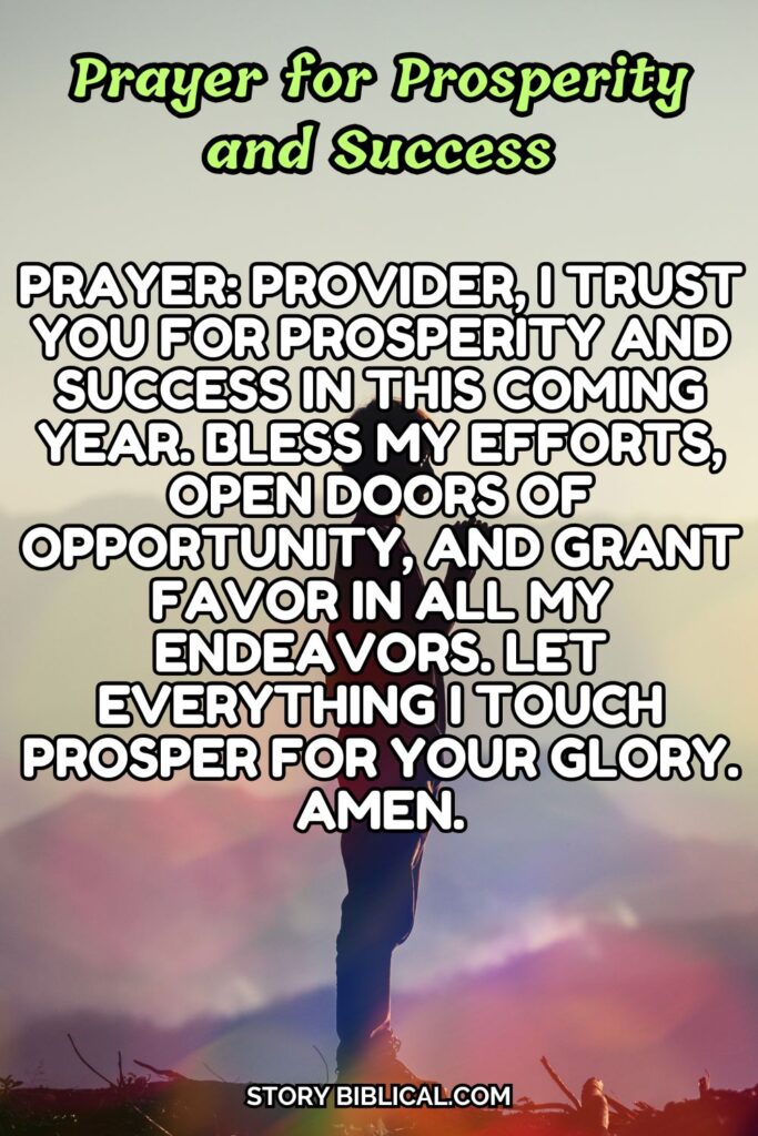 Prayer for Prosperity and Success