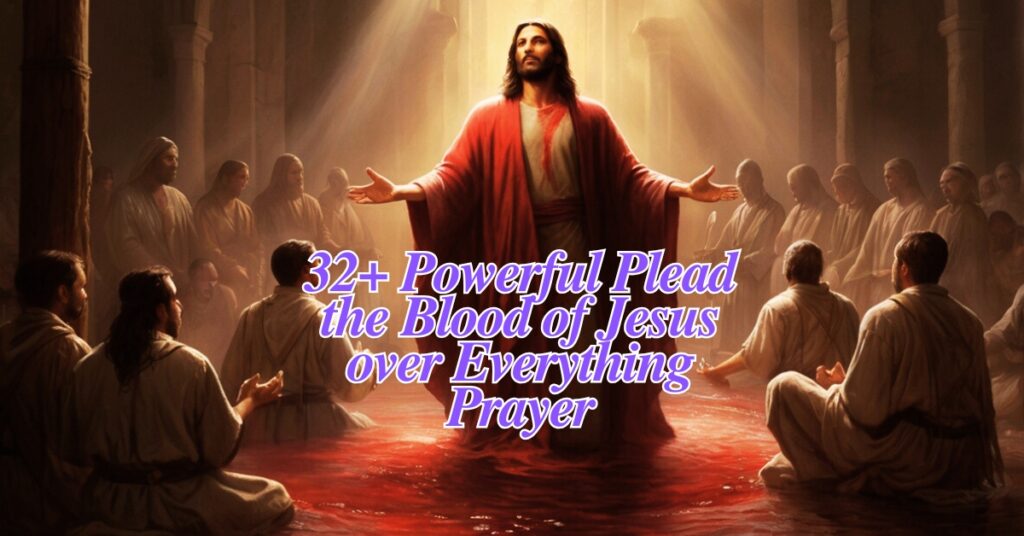 32+ Powerful Plead the Blood of Jesus over Everything Prayer
