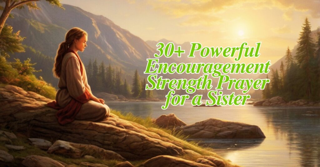 30+ Powerful Encouragement Strength Prayer for a Sister
