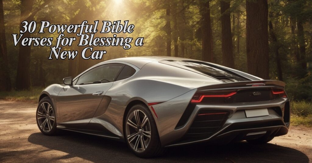 30 Powerful Bible Verses for Blessing a New Car
