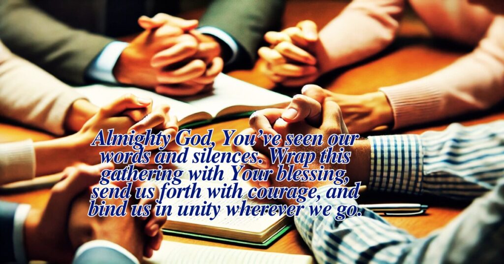 closing prayer for meeting 
