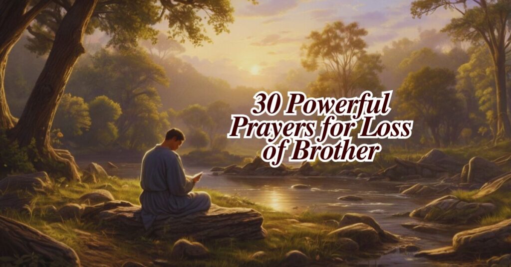 30 Powerful Prayers for Loss of Brother
