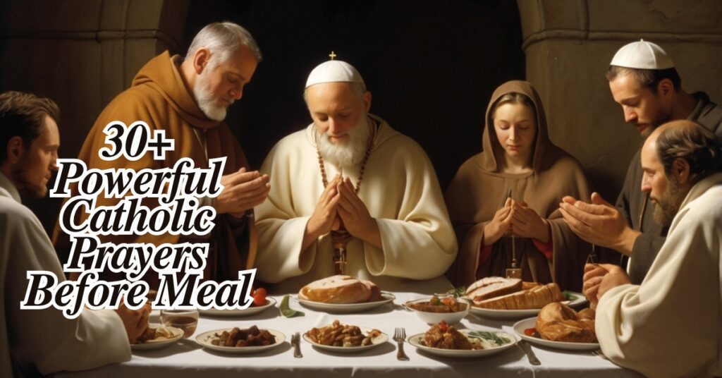 30+ Powerful Catholic Prayers Before Meal