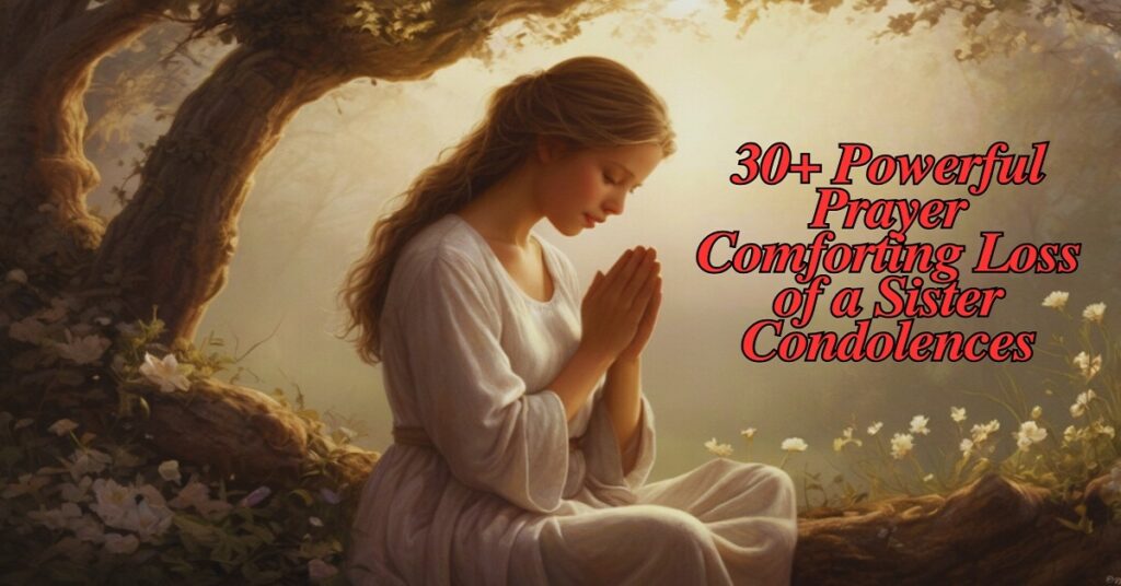 30+ Powerful Prayer Comforting Loss of a Sister Condolences