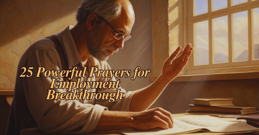 25 Powerful Prayers for Employment Breakthrough