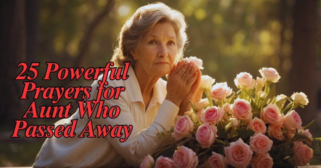 25 Powerful Prayers for Aunt Who Passed Away
